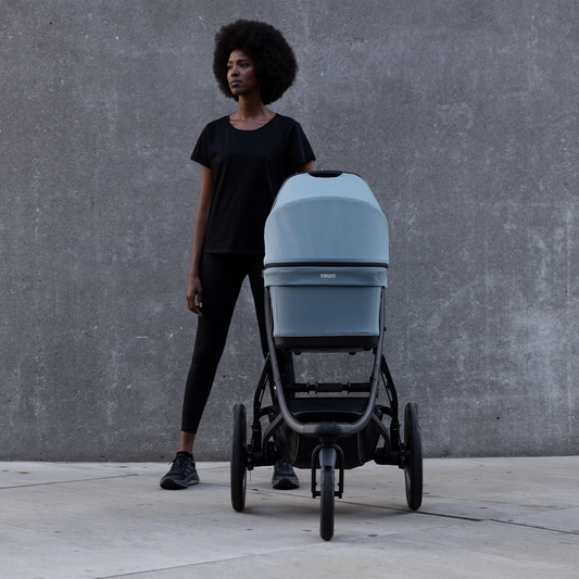 THULE BASSINET KINDERKÖRBCHEN MID BLUE